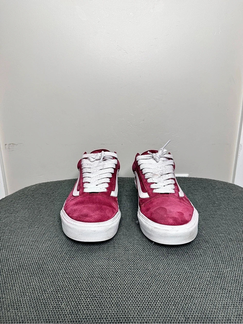 Vans Old Skool Raspberry Rose Sneakers Pink & White US 8.5